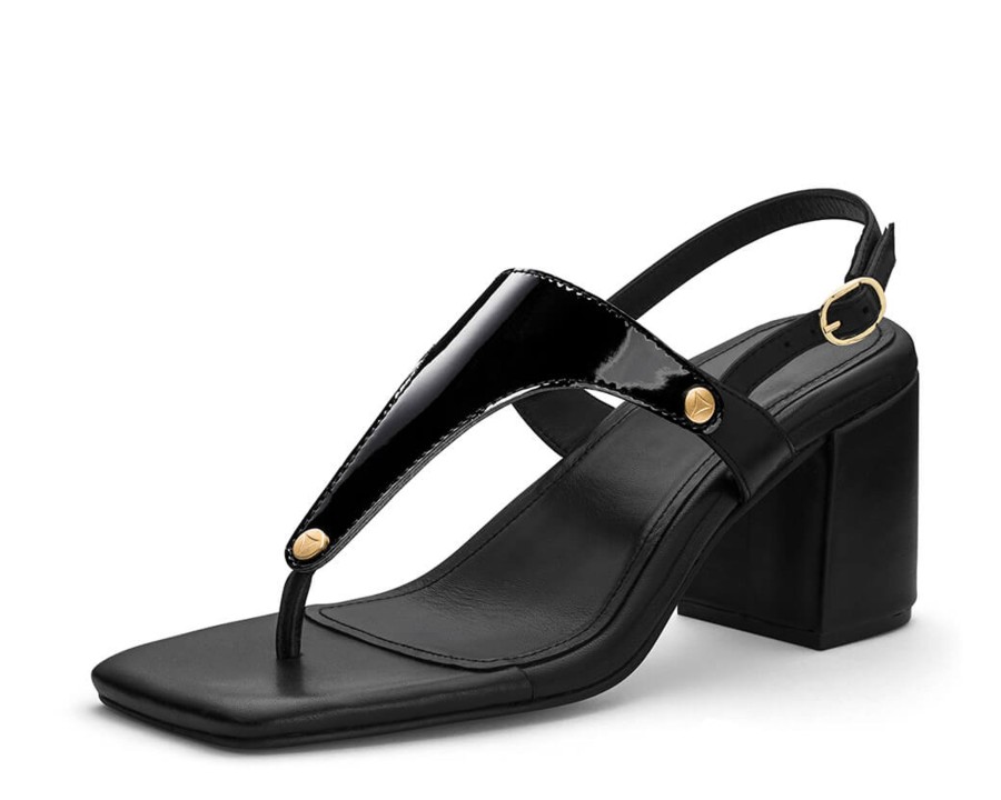 Sandalen Hey Marly | City Gloss - Block Heel Mid Black Ts