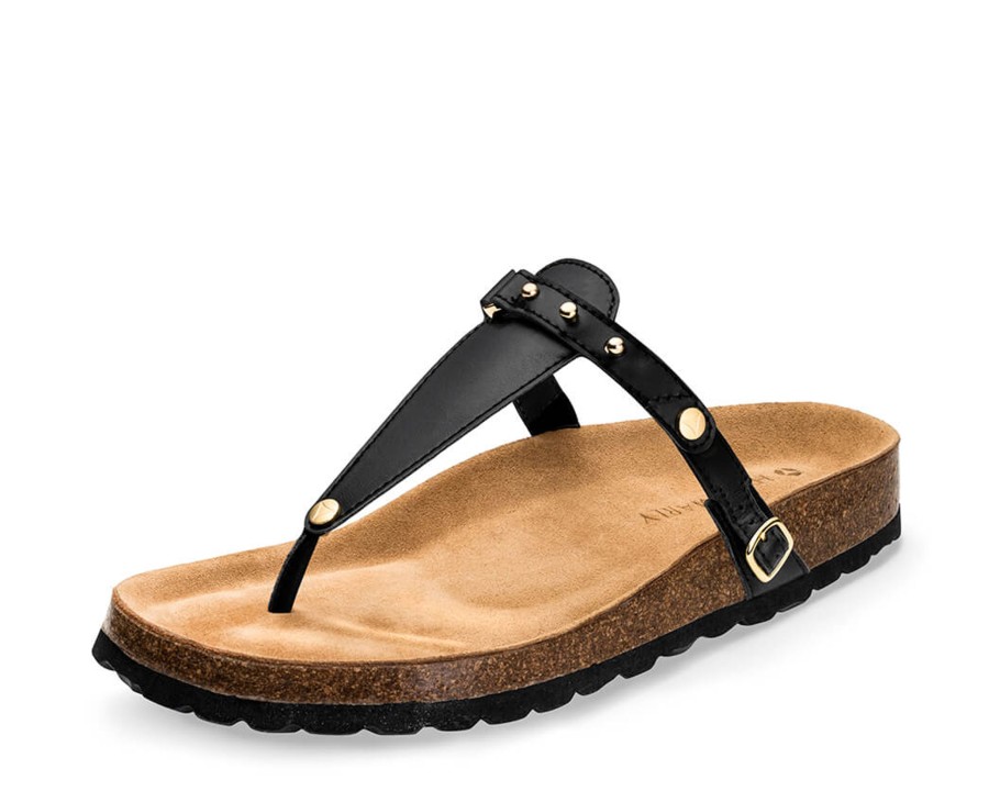 Sandalen Hey Marly | Pin Stud - Casual Cork Black Ts Black - Pin Stud- Ts