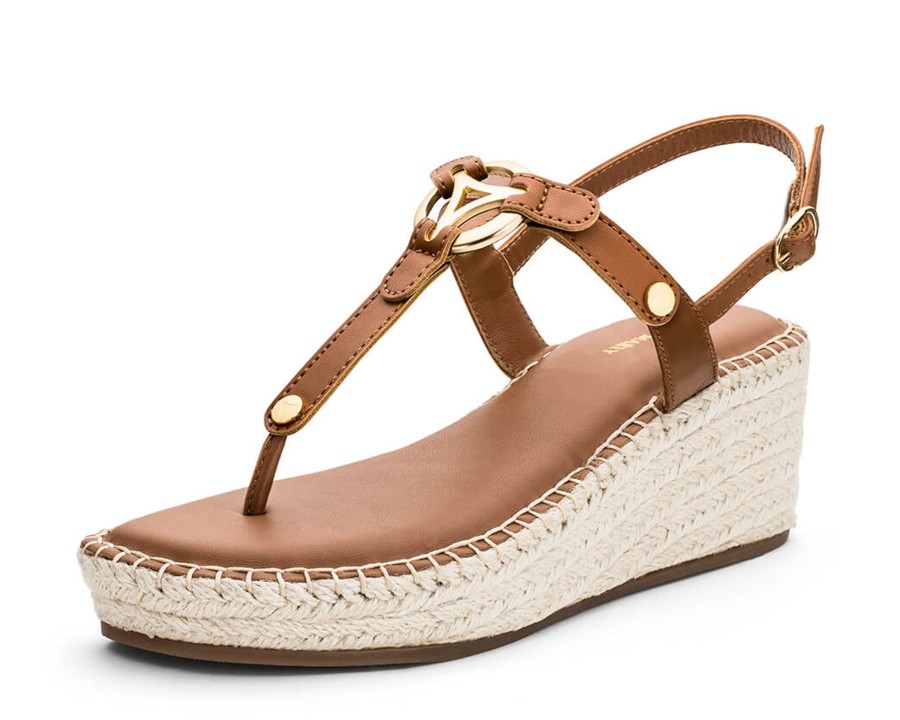 Sandalen Hey Marly | Golden Icon - Wedge Bast Mid Cognac Ts Cognac - Golden Icon - Ts