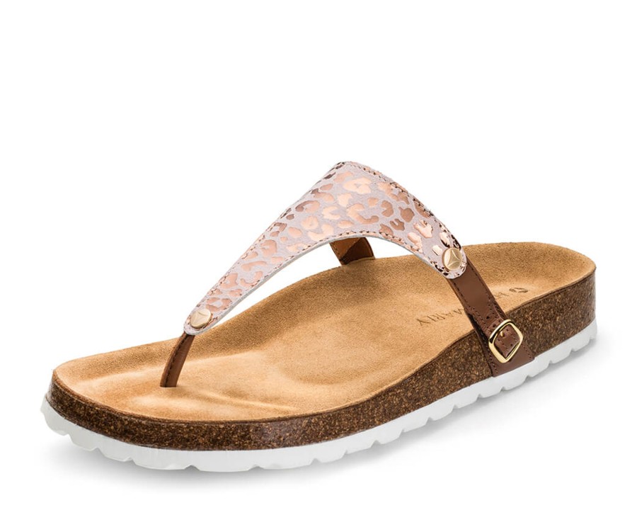 Sandalen Hey Marly | Animal Print - Casual Cork Cognac Ts