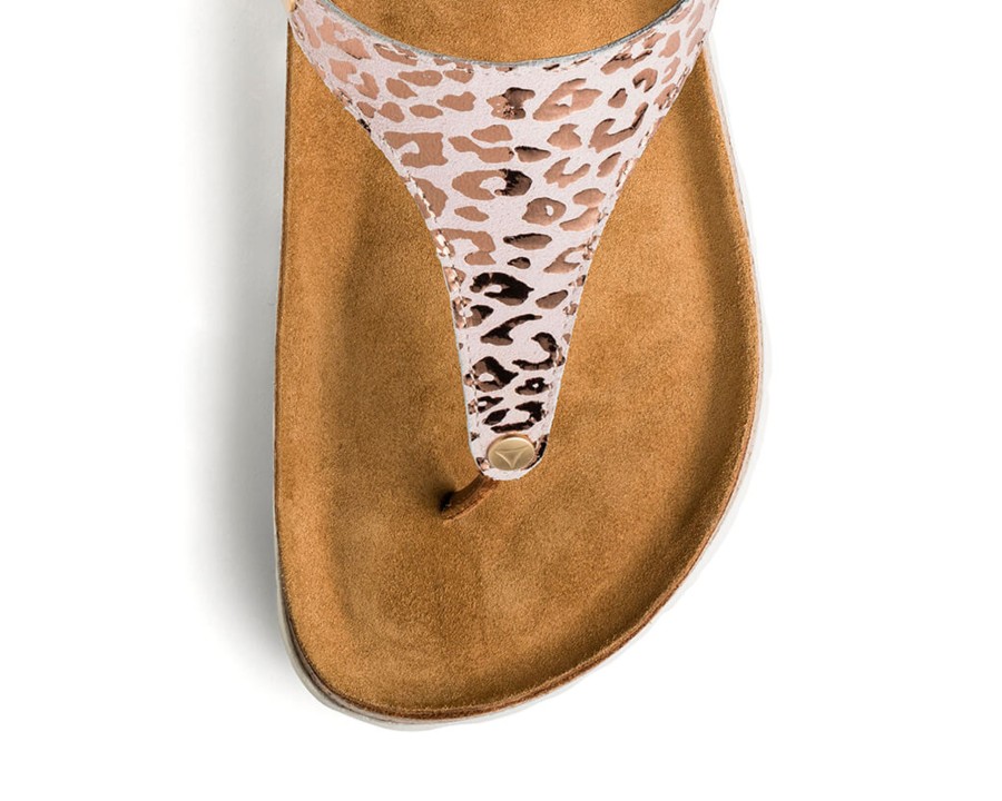 Sandalen Hey Marly | Animal Print - Casual Cork Cognac Ts