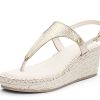 Sandalen Hey Marly | Mars Metallic - Wedge Bast Mid Crema Ts