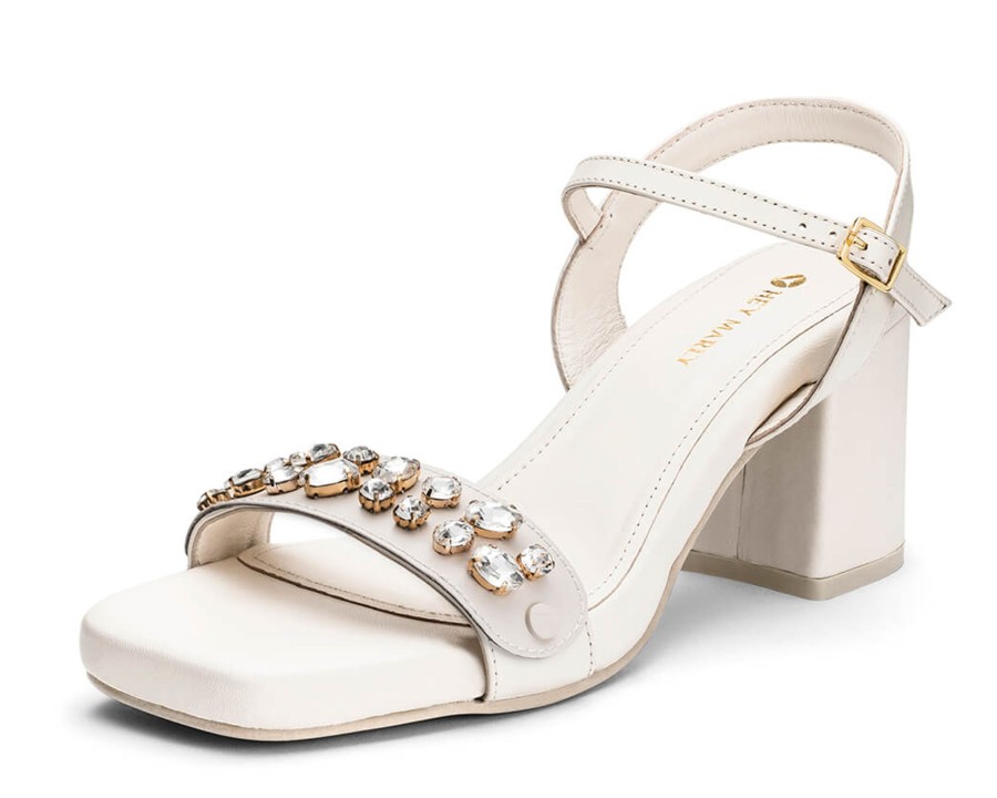 Sandalen Hey Marly | Brilliant Bold - Block Heel Mid Crema Ps1 Crema - Brilliant Bold - Ps1