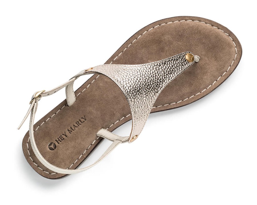 Sandalen Hey Marly | Mars Metallic - Comfort Crema Ts