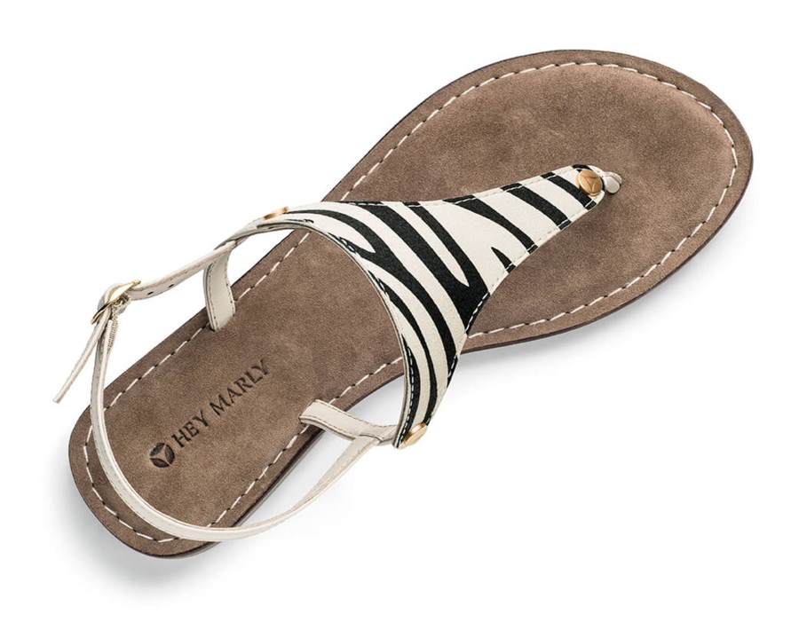 Sandalen Hey Marly | Animal Print - Comfort Crema Ts