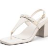 Sandalen Hey Marly | Braided - Block Heel Mid Crema Ts Crema - Braided - Ts