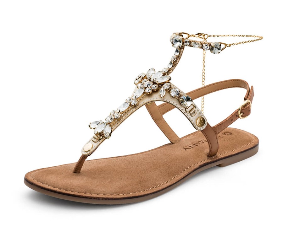 Sandalen Hey Marly | Brilliant Life Chain - Comfort Cognac Ts