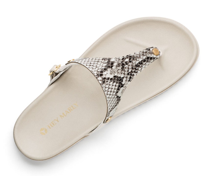 Sandalen Hey Marly | Animal Print - Casual Clean Crema Ts