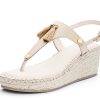 Sandalen Hey Marly | Pom De Paris - Wedge Bast Mid Crema Ts