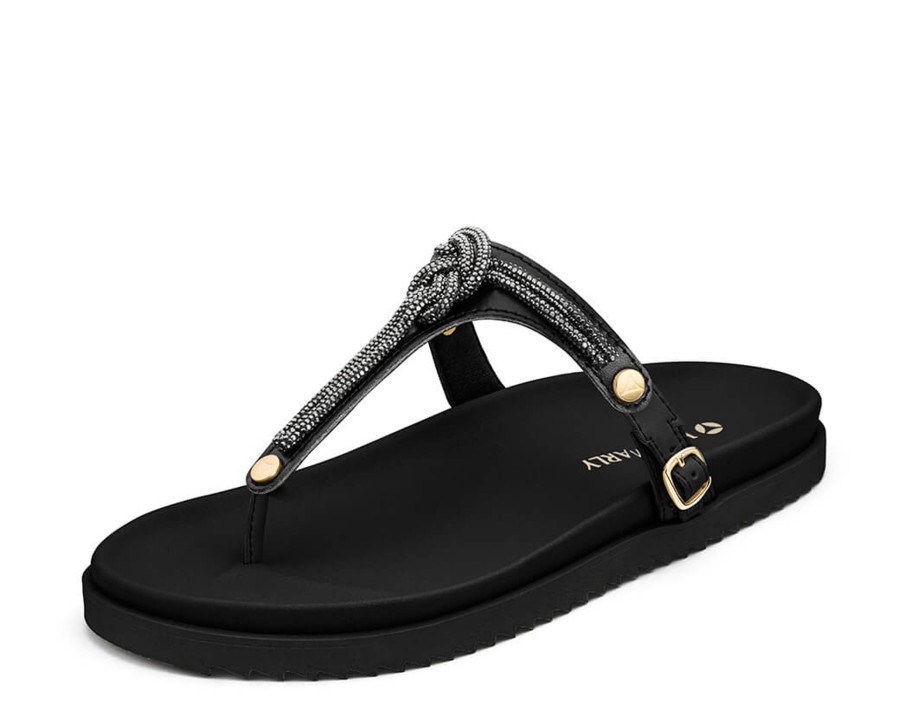 Sandalen Hey Marly | Glitter Knot - Casual Clean Black Ts