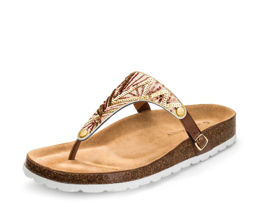 Sandalen Hey Marly | Summer Glam - Casual Cork Cognac Ts