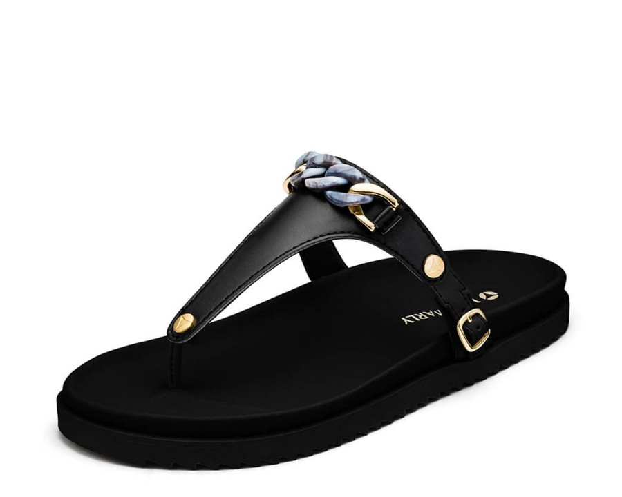 Sandalen Hey Marly | Precious Chain - Casual Clean Black Ts