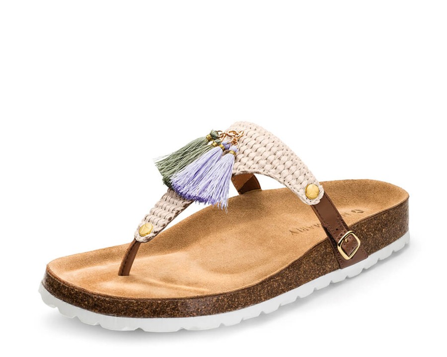 Sandalen Hey Marly | Pom De Cassis - Casual Cork Cognac Ts