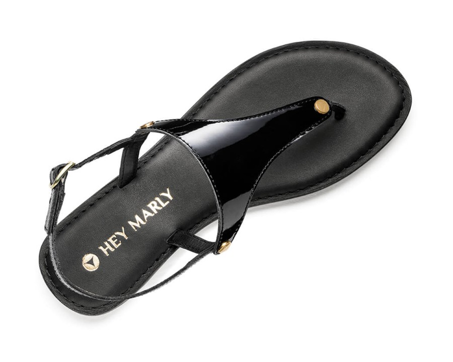 Sandalen Hey Marly | City Gloss - Classic Black Ts