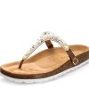 Sandalen Hey Marly | Precious Pearl - Casual Cork Cognac Ts White - Precious Pearl - Ts