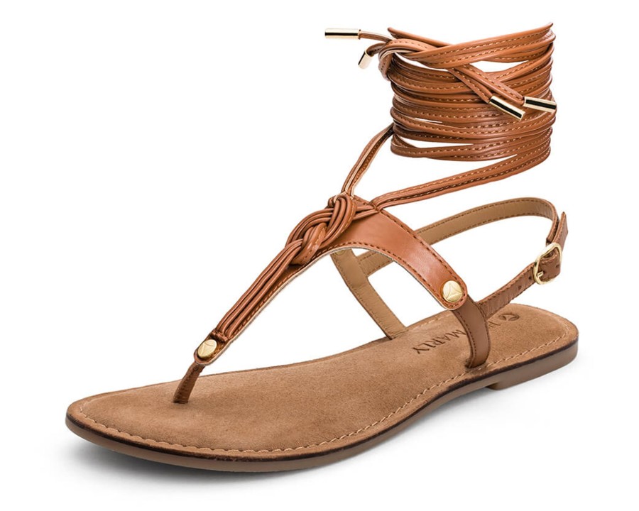 Sandalen Hey Marly | Tie Up Rope - Comfort Cognac Ts