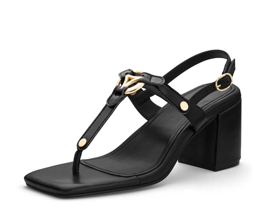 Sandalen Hey Marly | Golden Icon - Block Heel Mid Black Ts Black - Golden Icon - Ts