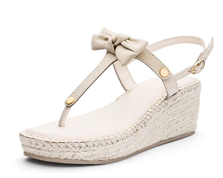 Sandalen Hey Marly | Pretty Loop - Wedge Bast Mid Crema Ts