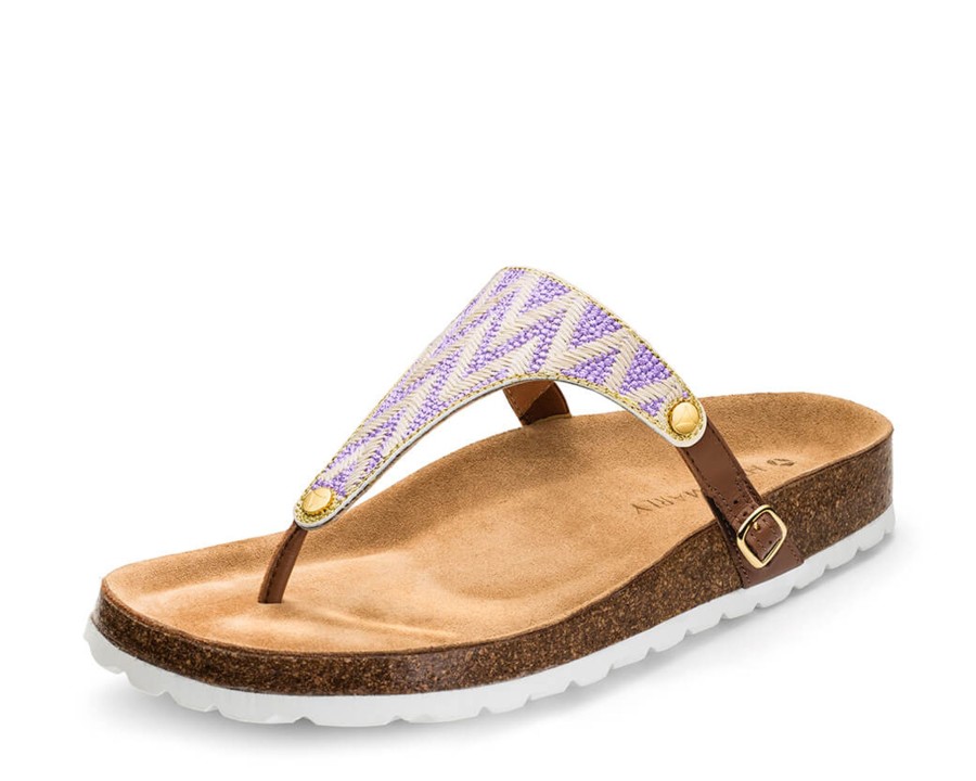 Sandalen Hey Marly | Sandy Lines - Casual Cork Cognac Ts