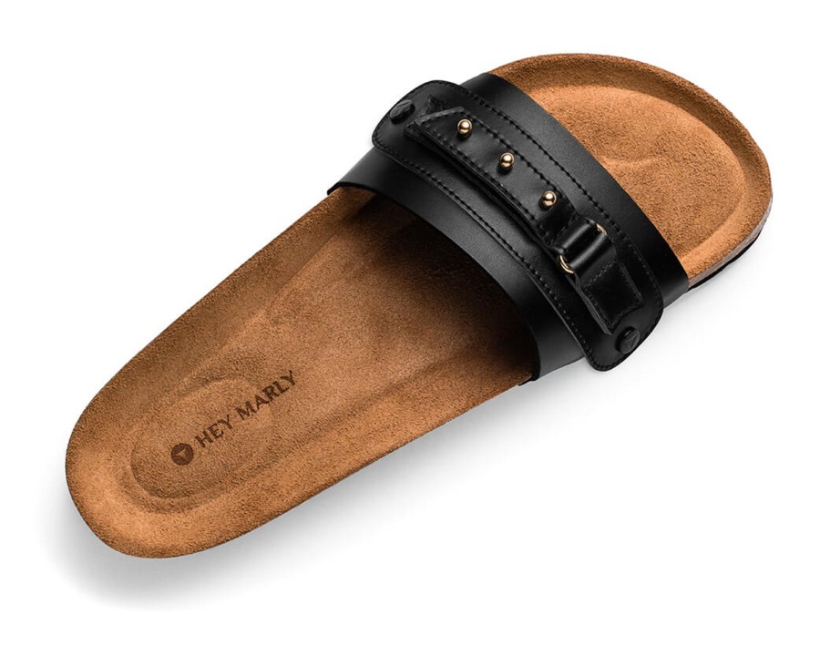 Sandalen Hey Marly | Pin Stud - Casual Cork Black Ps1 Black - Pin Stud - Ps1