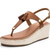 Sandalen Hey Marly | Pom De Paris - Wedge Bast Mid Cognac Ts