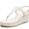 Sandalen Hey Marly | City Gloss - Wedge Bast Mid Crema Ts