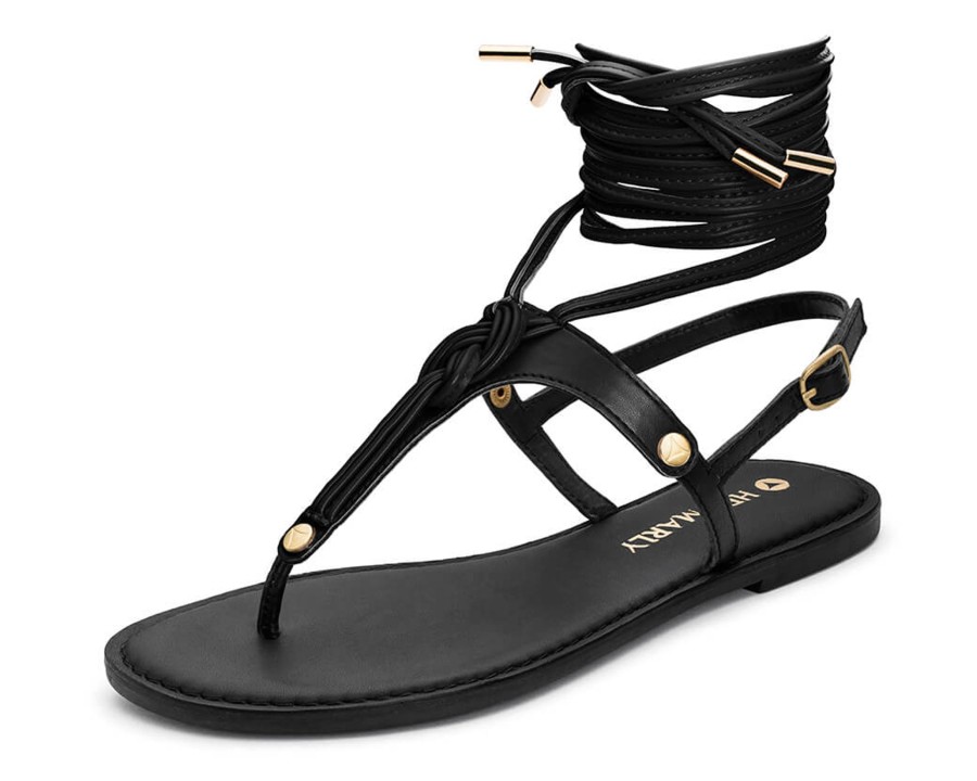 Sandalen Hey Marly | Tie Up Rope - Classic Black Ts