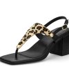 Sandalen Hey Marly | Animal Print - Block Heel Mid Black Ts