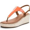 Sandalen Hey Marly | City Gloss - Wedge Bast Mid Cognac Ts