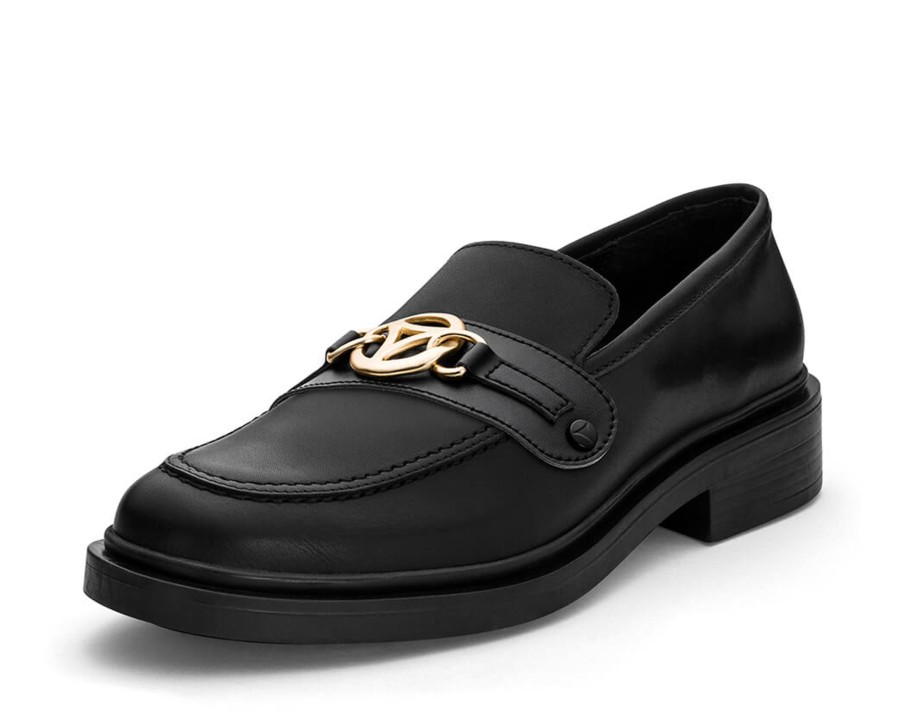 Schuhe Hey Marly | Golden Icon - Classic Loafer Black Ps1 Black - Golden Icon - Ps1