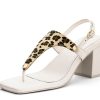 Sandalen Hey Marly | Animal Print - Block Heel Mid Crema Ts