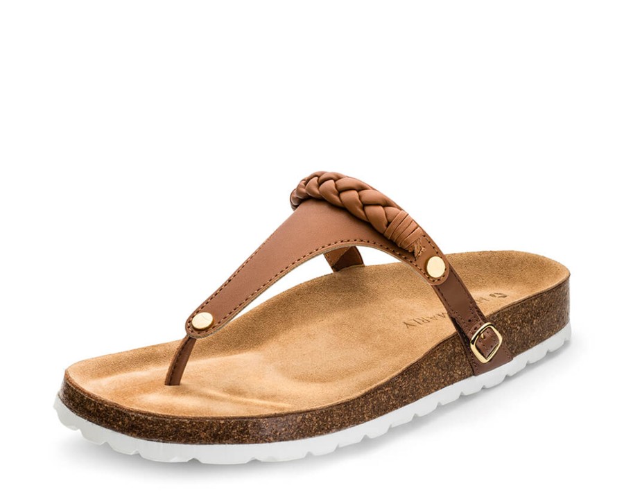 Sandalen Hey Marly | Braided - Casual Cork Cognac Ts Cognac - Braided - Ts