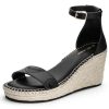 Sandalen Hey Marly | Plain Penny - Wedge Bast High Black Ps1 Black - Plain Penny - Ps1