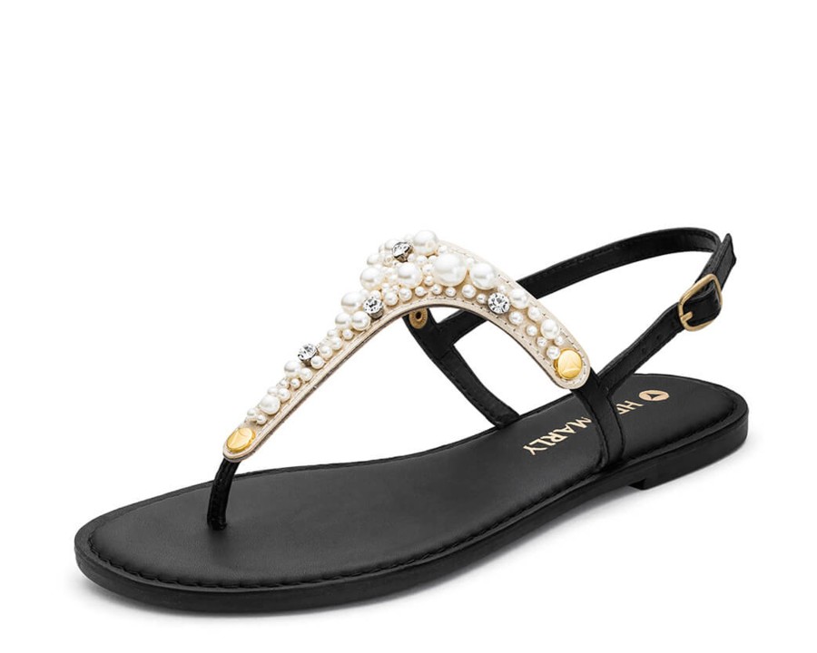 Sandalen Hey Marly | Precious Pearl - Classic Black Ts White - Precious Pearl - Ts