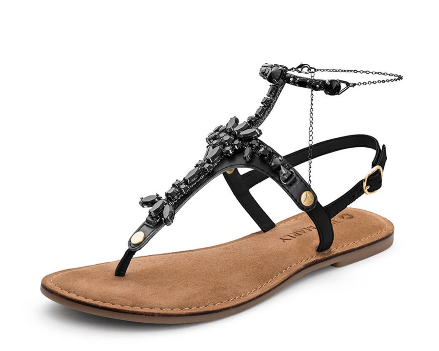 Sandalen Hey Marly | Brilliant Life Chain - Comfort Black Ts