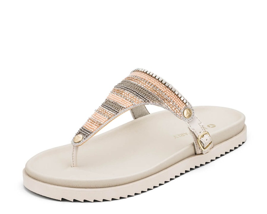 Sandalen Hey Marly | Ethno Beads - Casual Clean Crema Ts