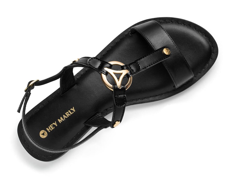 Sandalen Hey Marly | Golden Icon - Classic Riemen Black Ts Black - Golden Icon - Ts