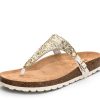 Sandalen Hey Marly | Cosmic Glitter - Casual Cork Crema Ts