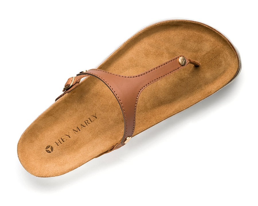 Sandalen Hey Marly | All Plain - Casual Cork Cognac Ts Cognac - All Plain - Ts