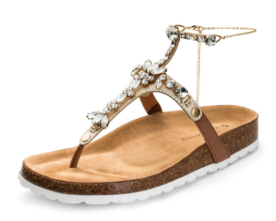 Sandalen Hey Marly | Brilliant Life Chain - Casual Cork Cognac Ts